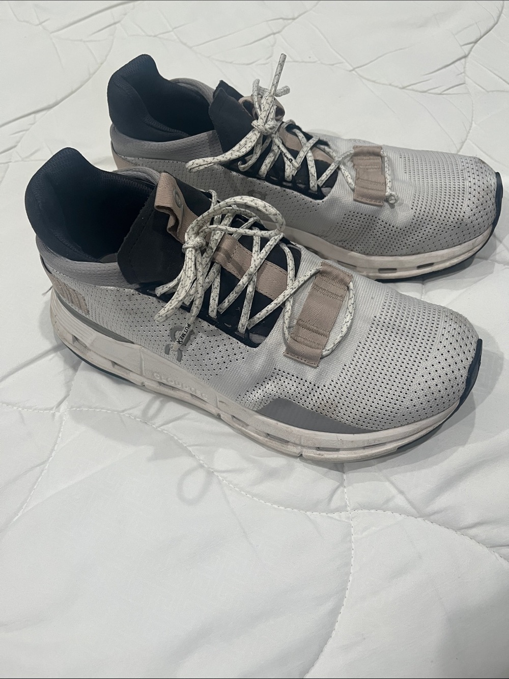 On Running Light Gray Performance Sneakers